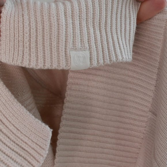 Lululemon | Cashlu boxy crewneck sweater knit pullover cashmere blend oatmeal m - Picture 3 of 11